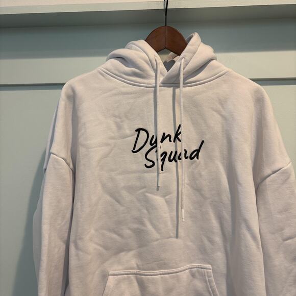 Dunk Squad Hoodie Mens Medium Basketball Embroidered Graphic Pullover Sweatshirt - Picture 3 of 11